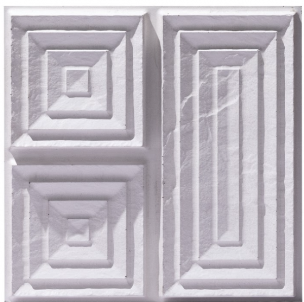 Retro Cube Feather White ( 200 X 200, Colorstone)