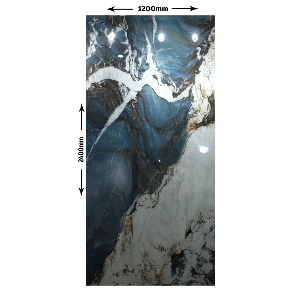 Exotic Aqua High Glossy Book match (1200 x 2400, Motto)