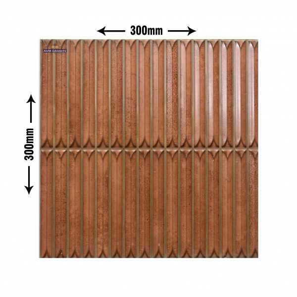 Astra Red Satin Matt 10mm (300 x 300, 10mm, Itaca)